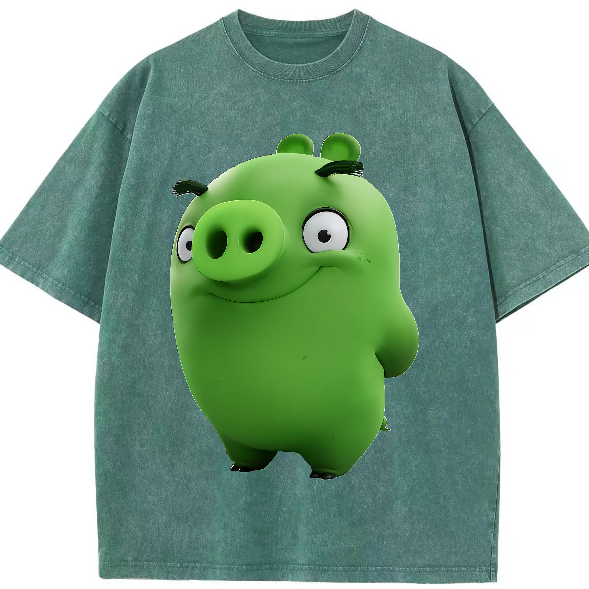 （画像用） Angry Birds アングリーバード 綿100% ヴィンテージ風 半袖Tシャツ（フロントプリント）